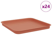 Vierkante Bloemenschotel 24 pcs Baksteenrood 32 x 32 x 2,5 cm