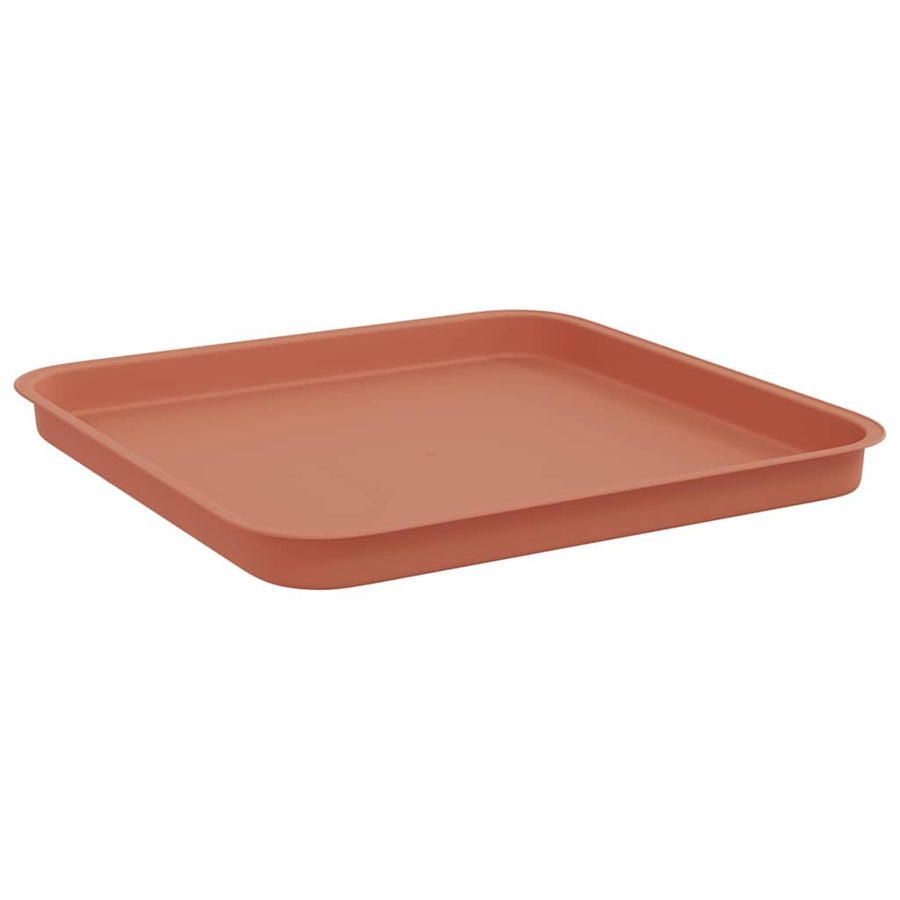 Vierkante Bloemenschotel 24 pcs Baksteenrood 32 x 32 x 2,5 cm