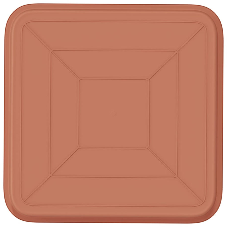 Vierkante Bloemenschotel 24 pcs Baksteenrood 32 x 32 x 2,5 cm