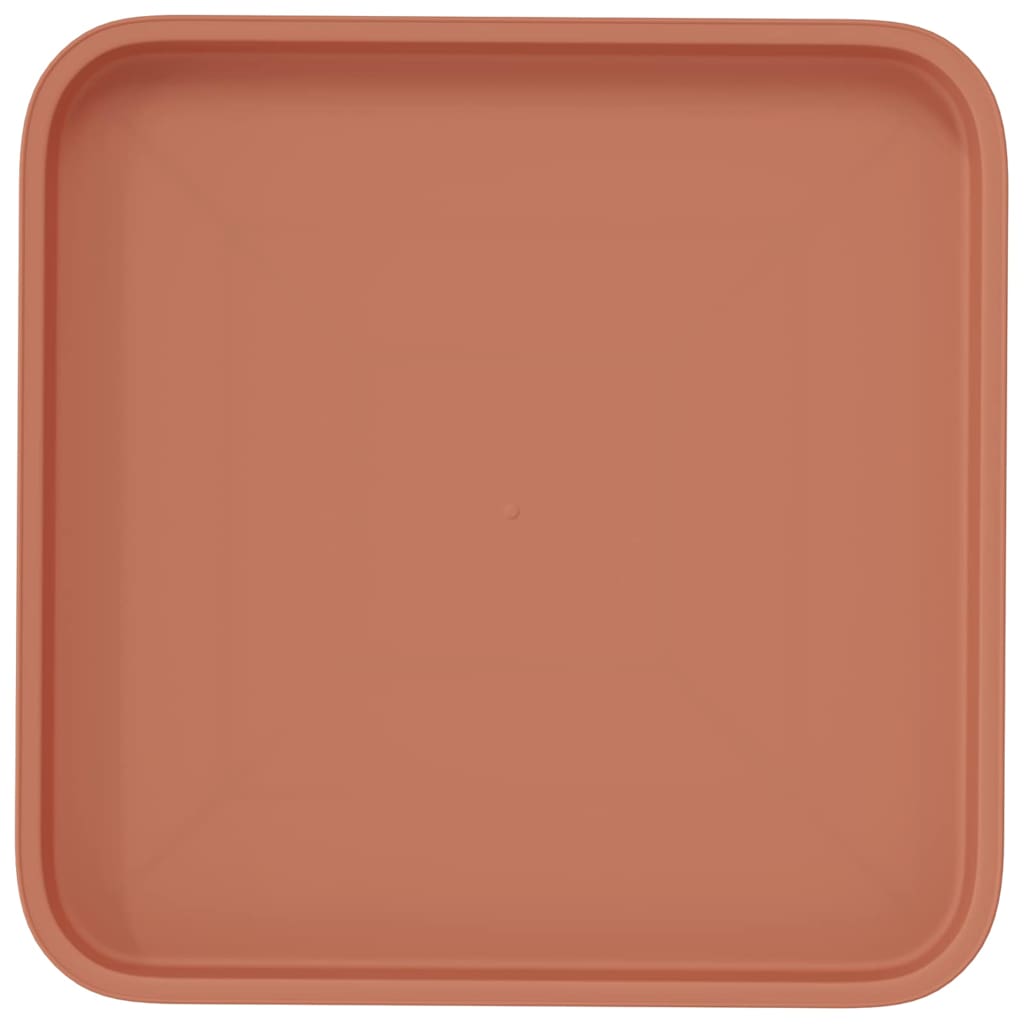 Vierkante Bloemenschotel 24 pcs Baksteenrood 32 x 32 x 2,5 cm