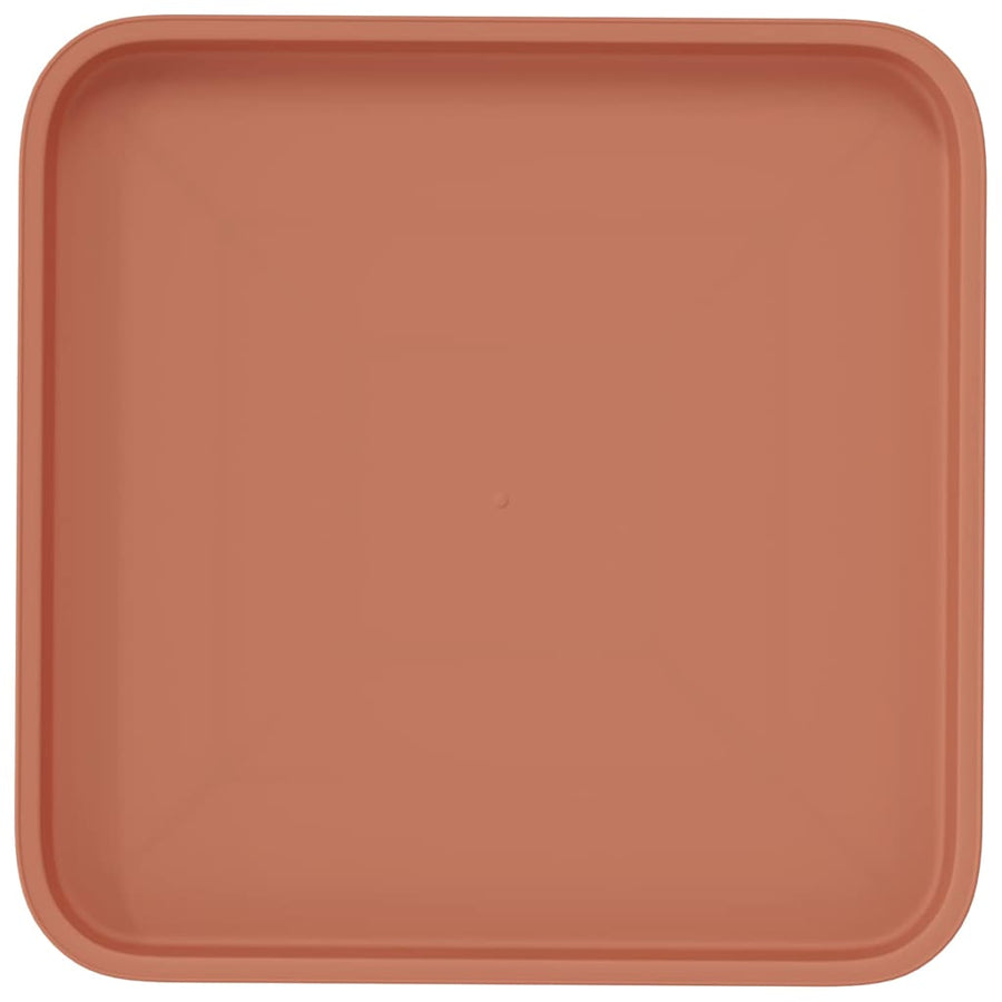 Vierkante Bloemenschotel 24 pcs Baksteenrood 32 x 32 x 2,5 cm