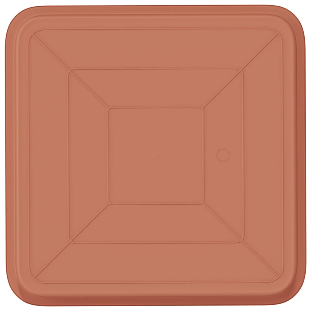 Vierkante Bloemenschotel 24 pcs Baksteenrood 36 x 36 x 2.5 cm