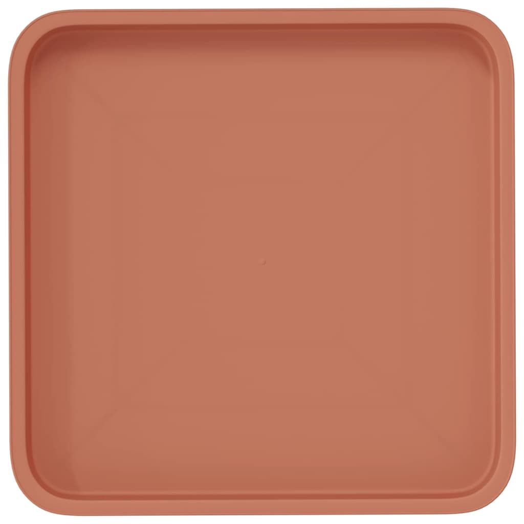 Vierkante Bloemenschotel 24 pcs Baksteenrood 36 x 36 x 2.5 cm