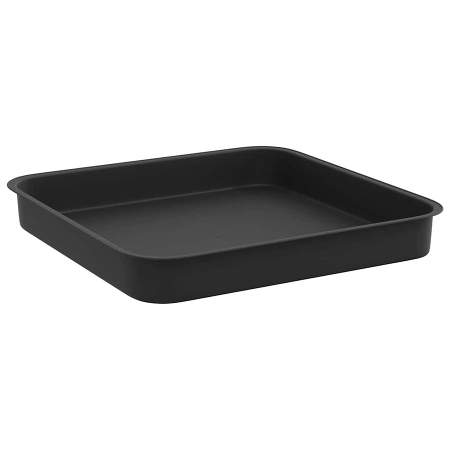 Vierkante Bloemenschotel 24 pcs Zwart 15 x 15 x 2 cm Kunststof