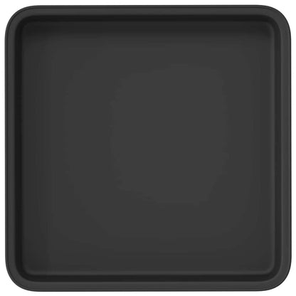 Vierkante Bloemenschotel 24 pcs Zwart 18 x 18 x 2 cm Kunststof