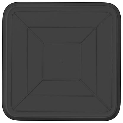 Vierkante Bloemenschotel 24 pcs Zwart 32 x 32 x 2,5 cm