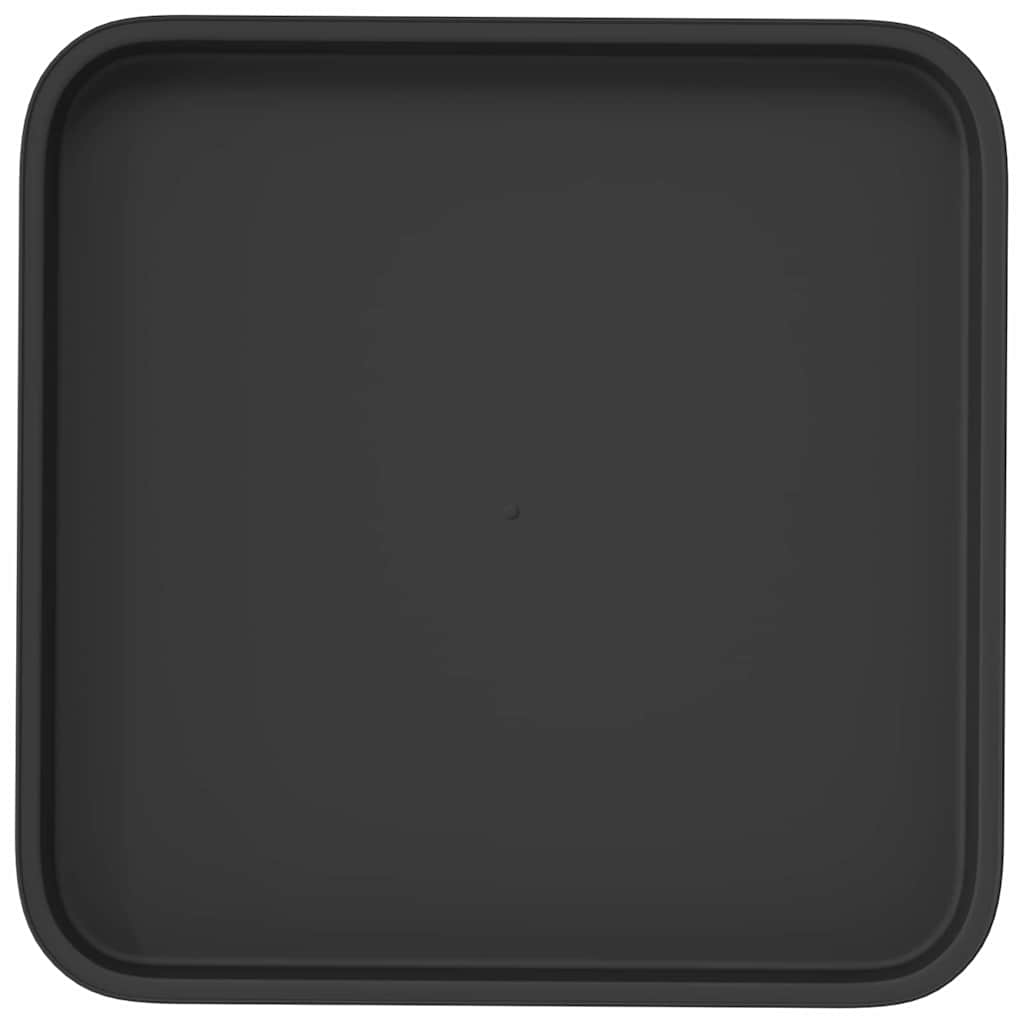 Vierkante Bloemenschotel 24 pcs Zwart 32 x 32 x 2,5 cm