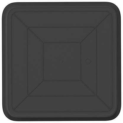 Vierkante Bloemenschotel 24 pcs Zwart 36 x 36 x 2.5 cm