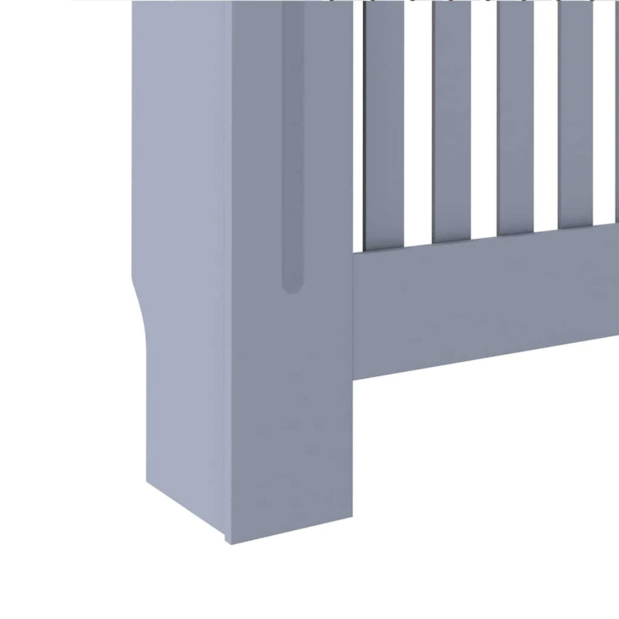 Radiatorafdekking 2 pcs Grijs 112 x 19 x 81,5cm Bewerkt hout