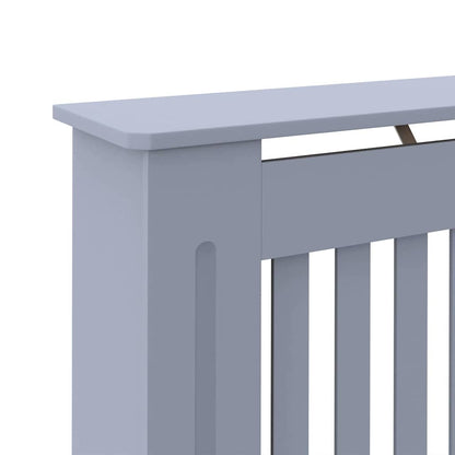 Radiatorafdekking 2 pcs Grijs 112 x 19 x 81,5cm Bewerkt hout