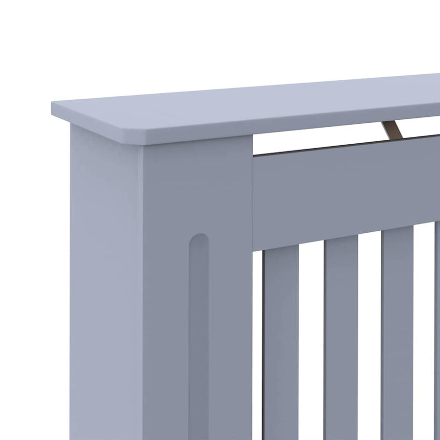Radiatorafdekking 2 pcs Grijs 112 x 19 x 81,5cm Bewerkt hout