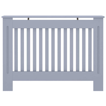 Radiatorafdekking 2 pcs Grijs 112 x 19 x 81,5cm Bewerkt hout