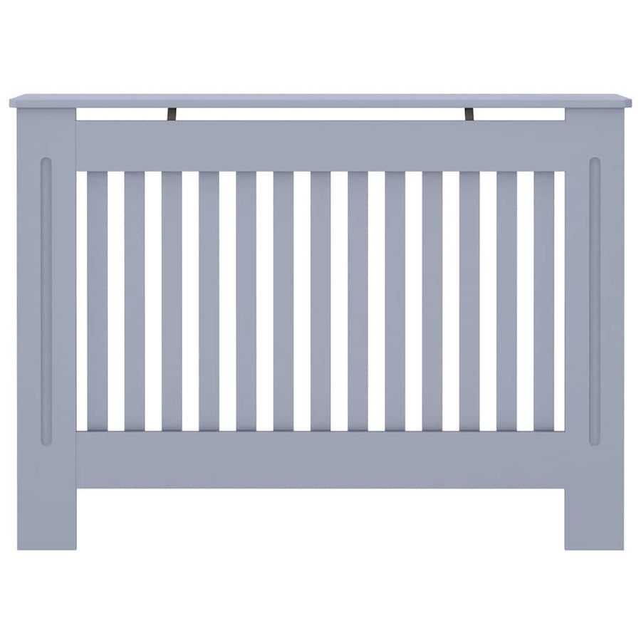 Radiatorafdekking 2 pcs Grijs 112 x 19 x 81,5cm Bewerkt hout