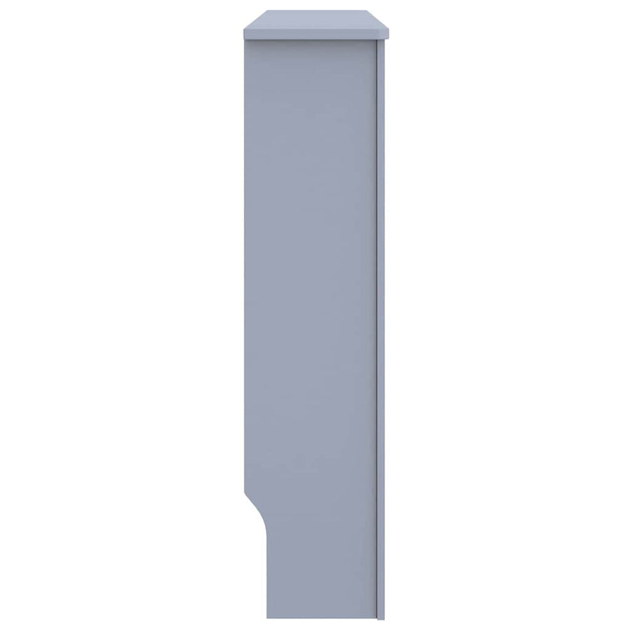 Radiatorafdekking 2 pcs Grijs 112 x 19 x 81,5cm Bewerkt hout