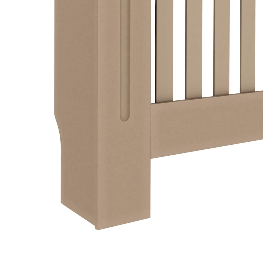 Radiatorafdekking 2 pcs Bruin 112 x 19 x 81,5cm Bewerkt hout