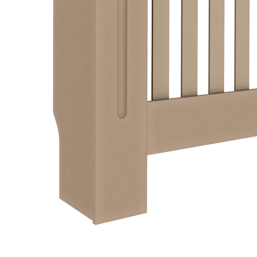 Radiatorafdekking 2 pcs Bruin 112 x 19 x 81,5cm Bewerkt hout