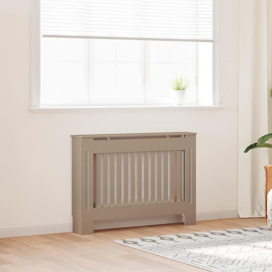 Radiatorafdekking 2 pcs Bruin 112 x 19 x 81,5cm Bewerkt hout