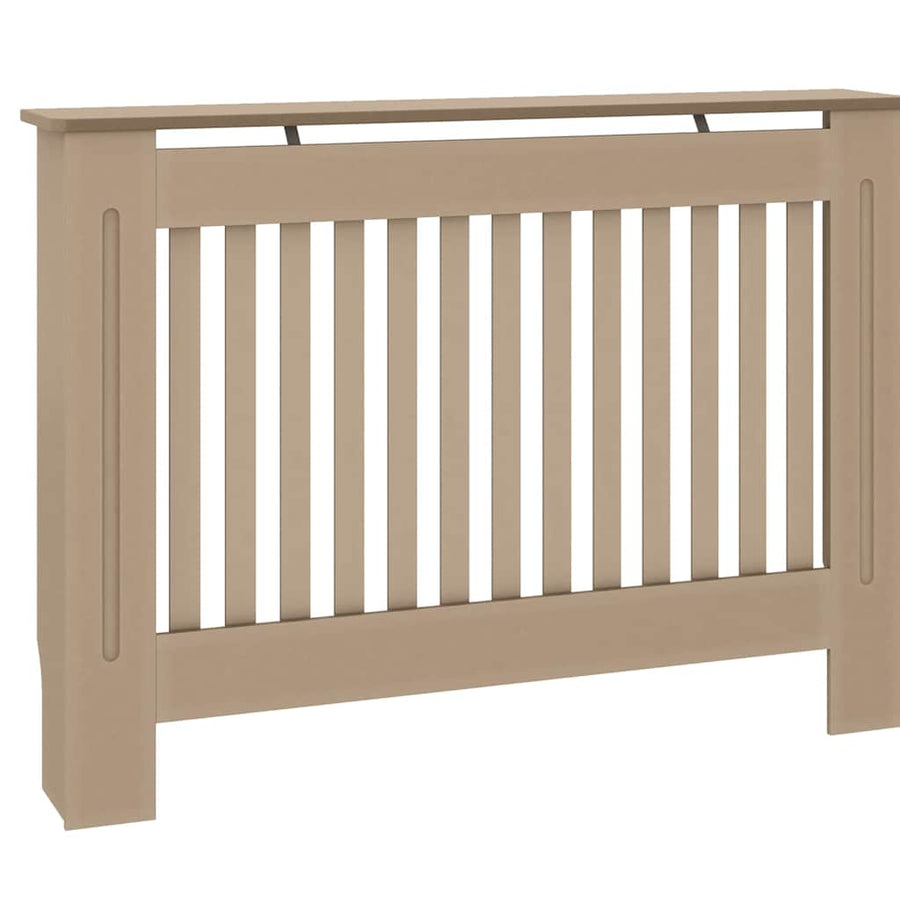 Radiatorafdekking 2 pcs Bruin 112 x 19 x 81,5cm Bewerkt hout