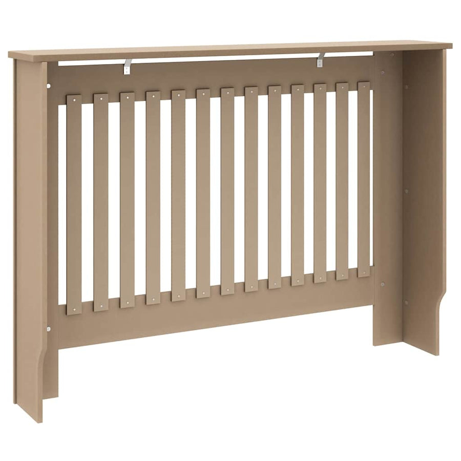 Radiatorafdekking 2 pcs Bruin 112 x 19 x 81,5cm Bewerkt hout