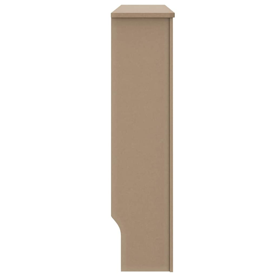 Radiatorafdekking 2 pcs Bruin 112 x 19 x 81,5cm Bewerkt hout