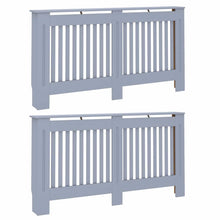 Radiatorafdekking 2 pcs Grijs 152 x 19 x 81,5cm Bewerkt hout