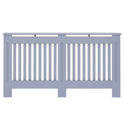 Radiatorafdekking 2 pcs Grijs 152 x 19 x 81,5cm Bewerkt hout