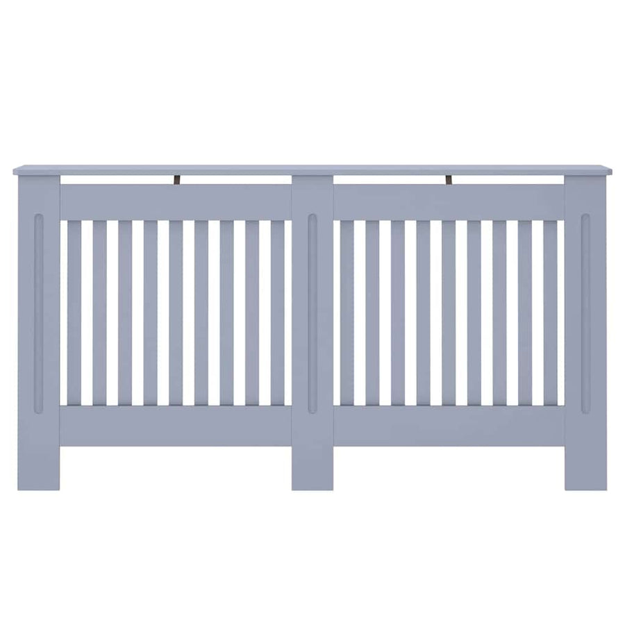 Radiatorafdekking 2 pcs Grijs 152 x 19 x 81,5cm Bewerkt hout