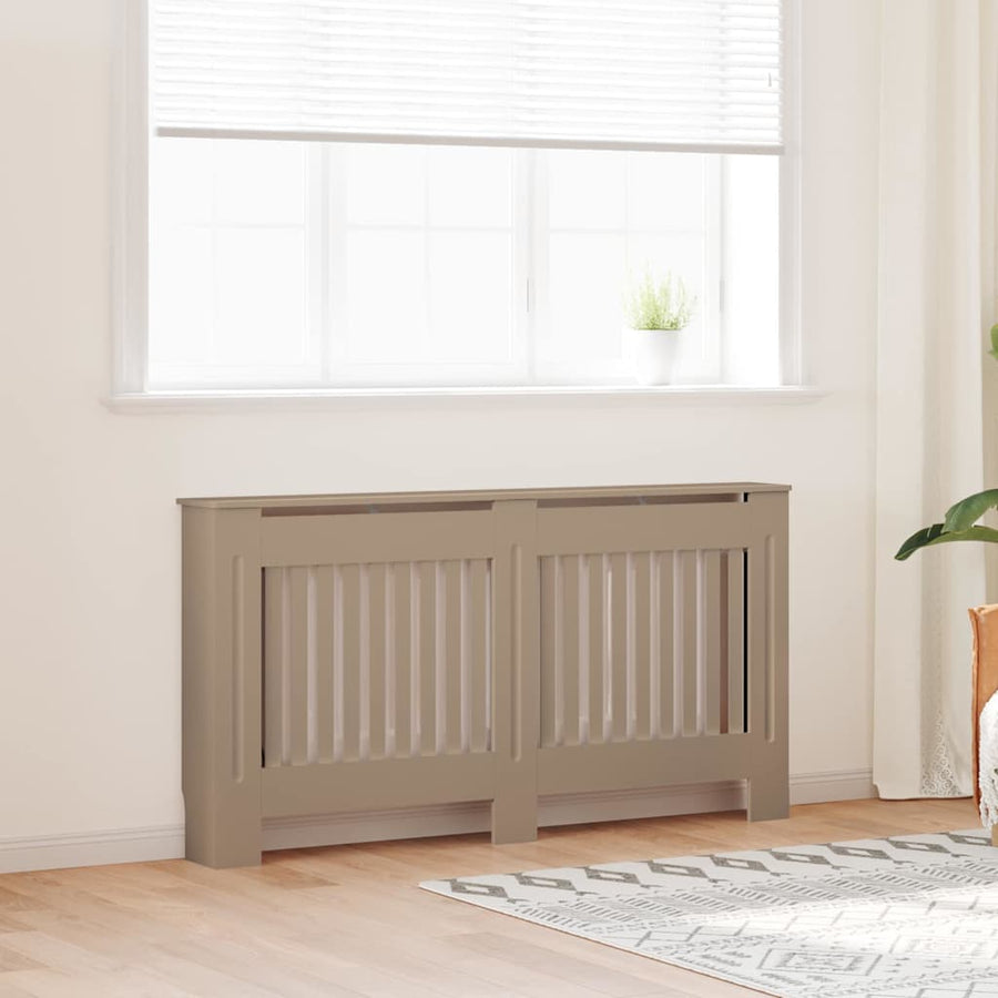 Radiatorafdekking 2 pcs Bruin 152 x 19 x 81,5cm Bewerkt hout
