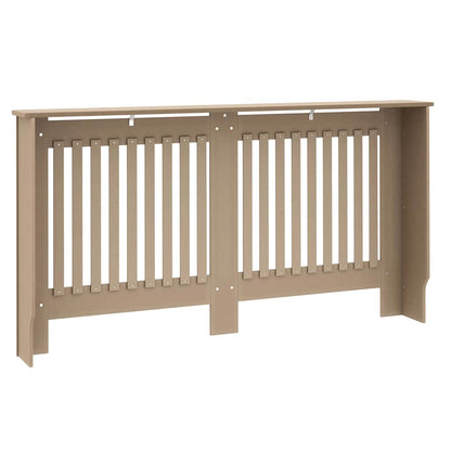 Radiatorafdekking 2 pcs Bruin 152 x 19 x 81,5cm Bewerkt hout