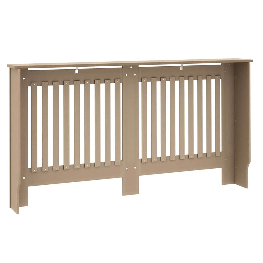 Radiatorafdekking 2 pcs Bruin 152 x 19 x 81,5cm Bewerkt hout