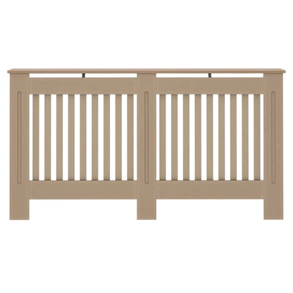 Radiatorafdekking 2 pcs Bruin 152 x 19 x 81,5cm Bewerkt hout