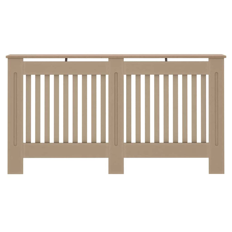 Radiatorafdekking 2 pcs Bruin 152 x 19 x 81,5cm Bewerkt hout