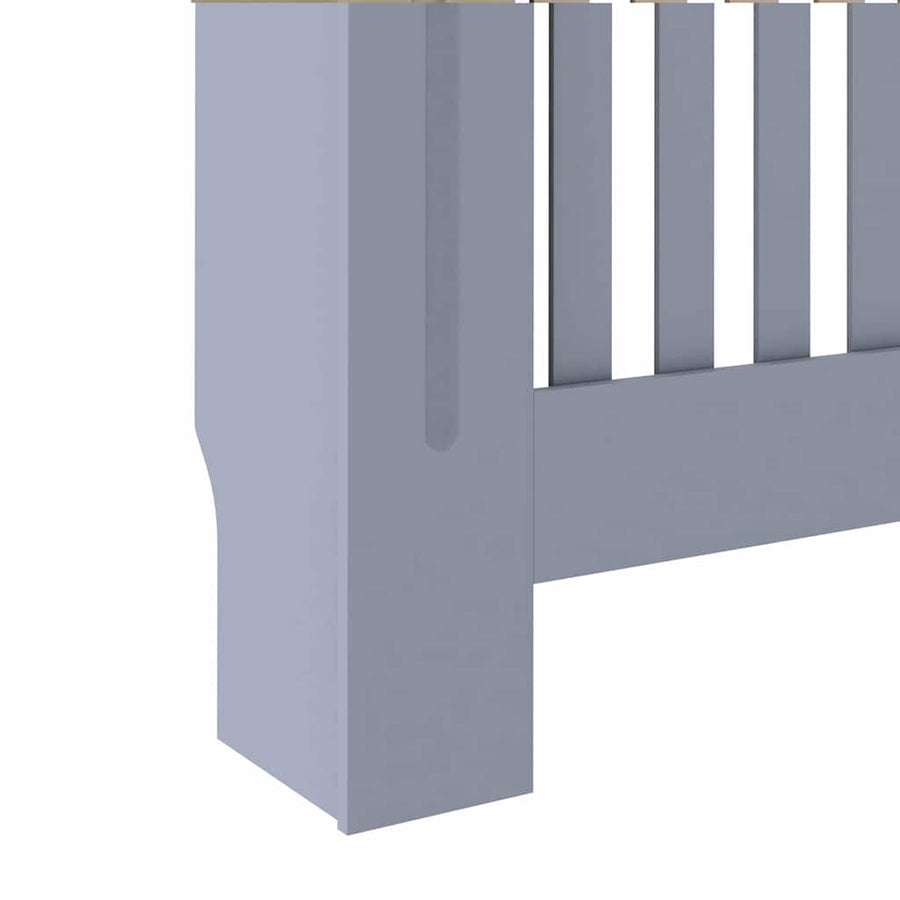 Radiatorafdekking 2 pcs Grijs 172 x 19 x 81,5 cm Bewerkt hout
