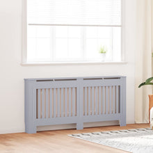 Radiatorafdekking 2 pcs Grijs 172 x 19 x 81,5 cm Bewerkt hout