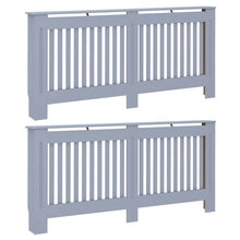 Radiatorafdekking 2 pcs Grijs 172 x 19 x 81,5 cm Bewerkt hout