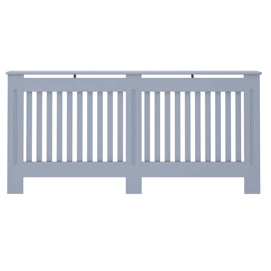 Radiatorafdekking 2 pcs Grijs 172 x 19 x 81,5 cm Bewerkt hout