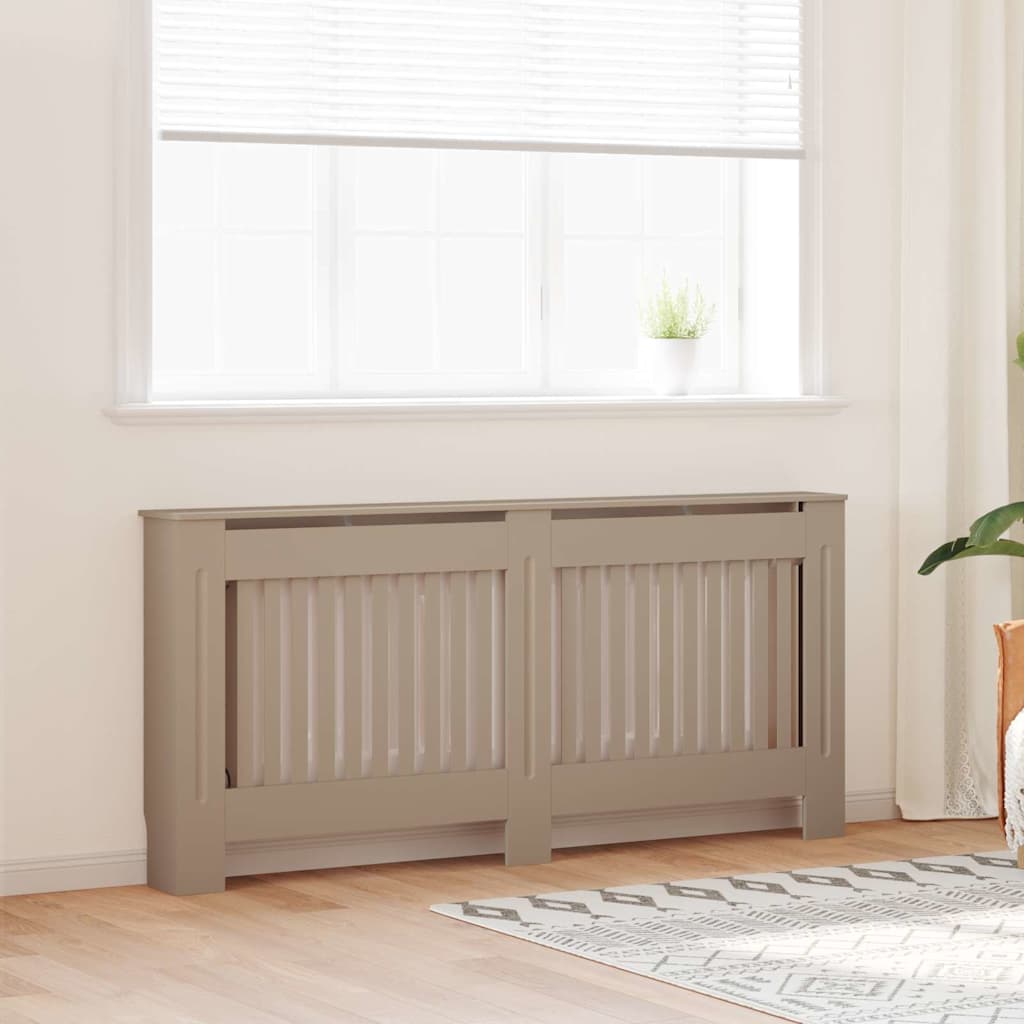 Radiatorafdekking 2 pcs Bruin 172 x 19 x 81,5 cm Bewerkt hout