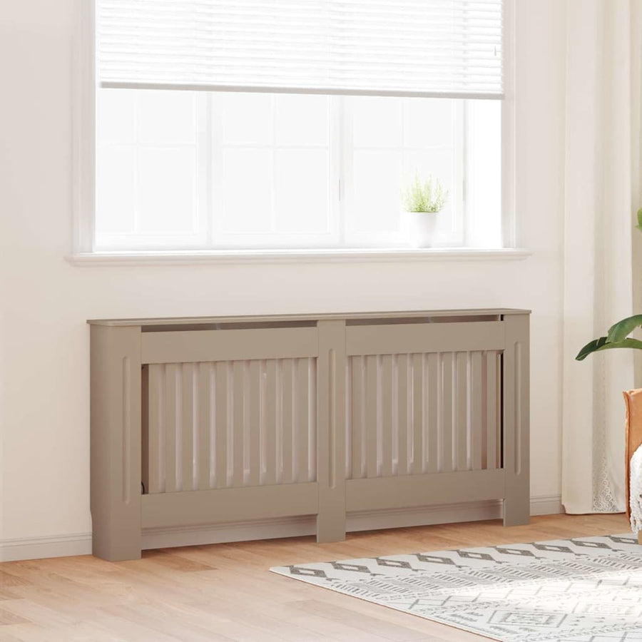 Radiatorafdekking 2 pcs Bruin 172 x 19 x 81,5 cm Bewerkt hout