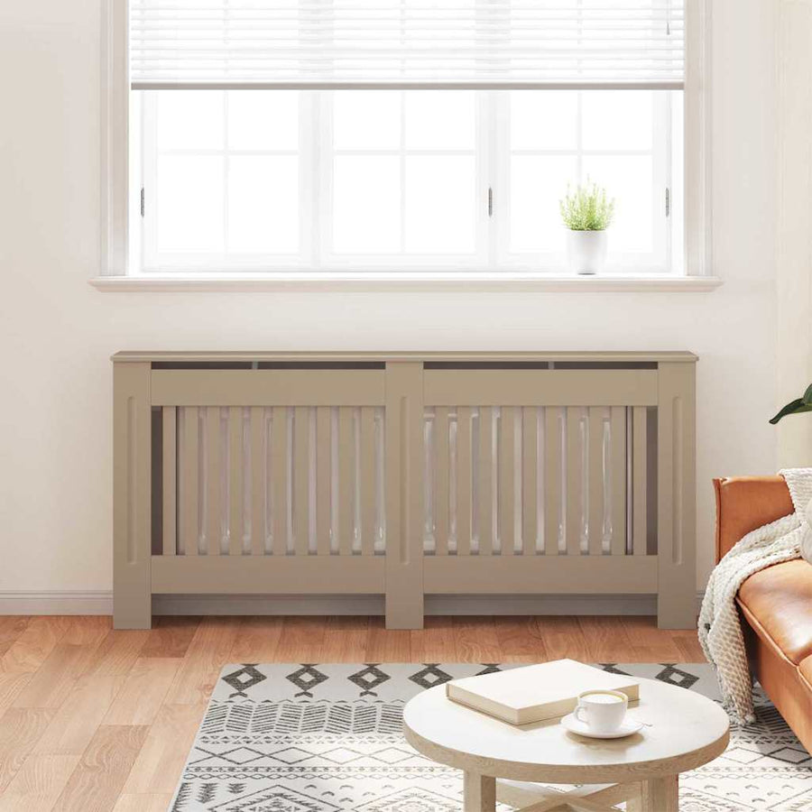 Radiatorafdekking 2 pcs Bruin 172 x 19 x 81,5 cm Bewerkt hout
