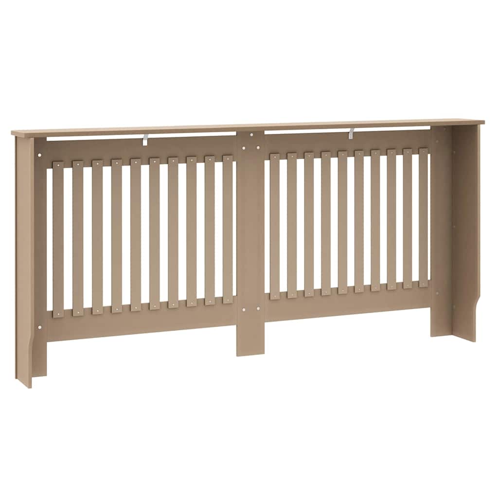 Radiatorafdekking 2 pcs Bruin 172 x 19 x 81,5 cm Bewerkt hout