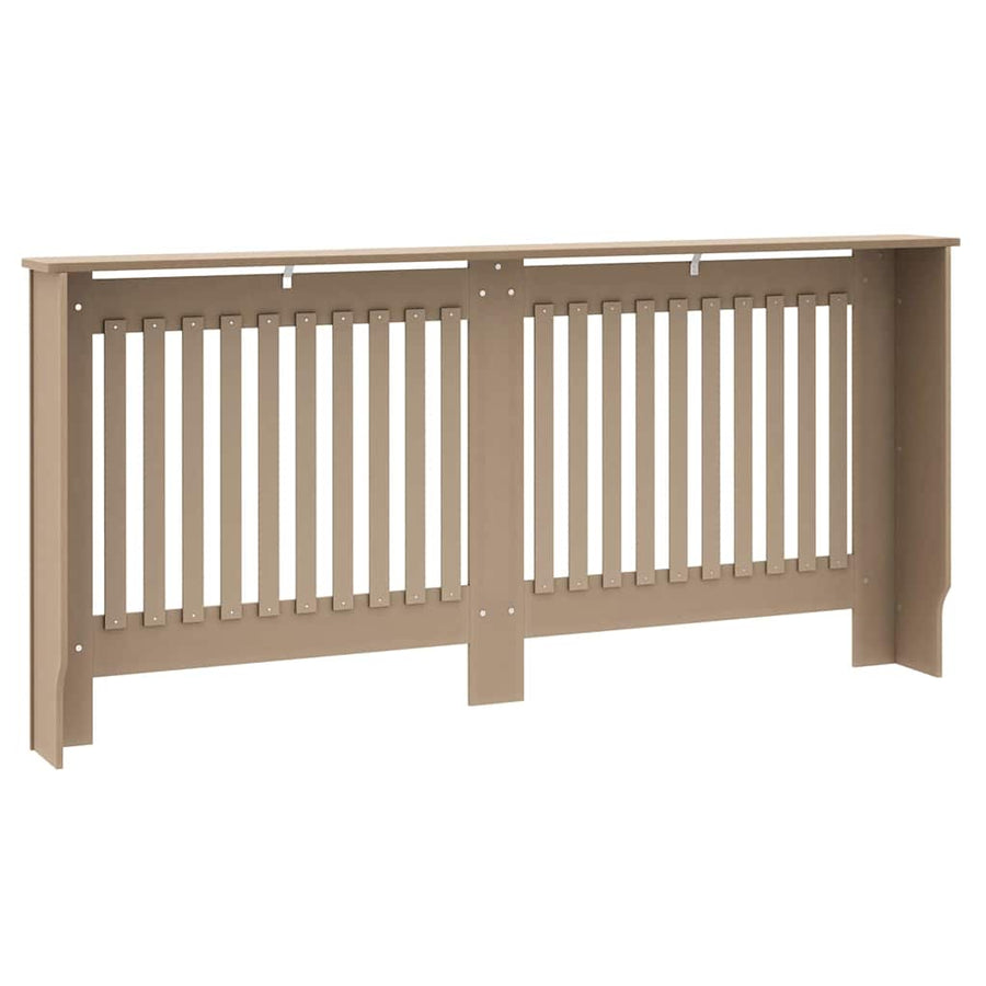 Radiatorafdekking 2 pcs Bruin 172 x 19 x 81,5 cm Bewerkt hout