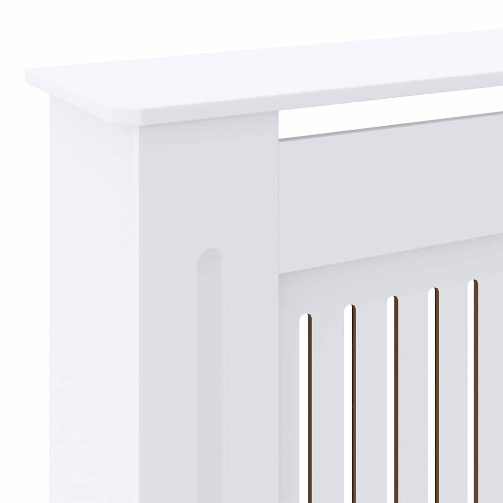 Radiatorafdekking 2 pcs Wit 205 x 20,5 x 81,5cm Bewerkt hout