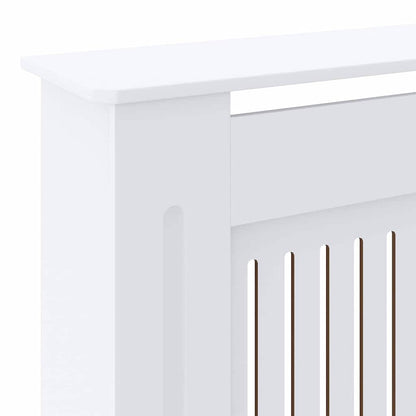 Radiatorafdekking 2 pcs Wit 205 x 20,5 x 81,5cm Bewerkt hout