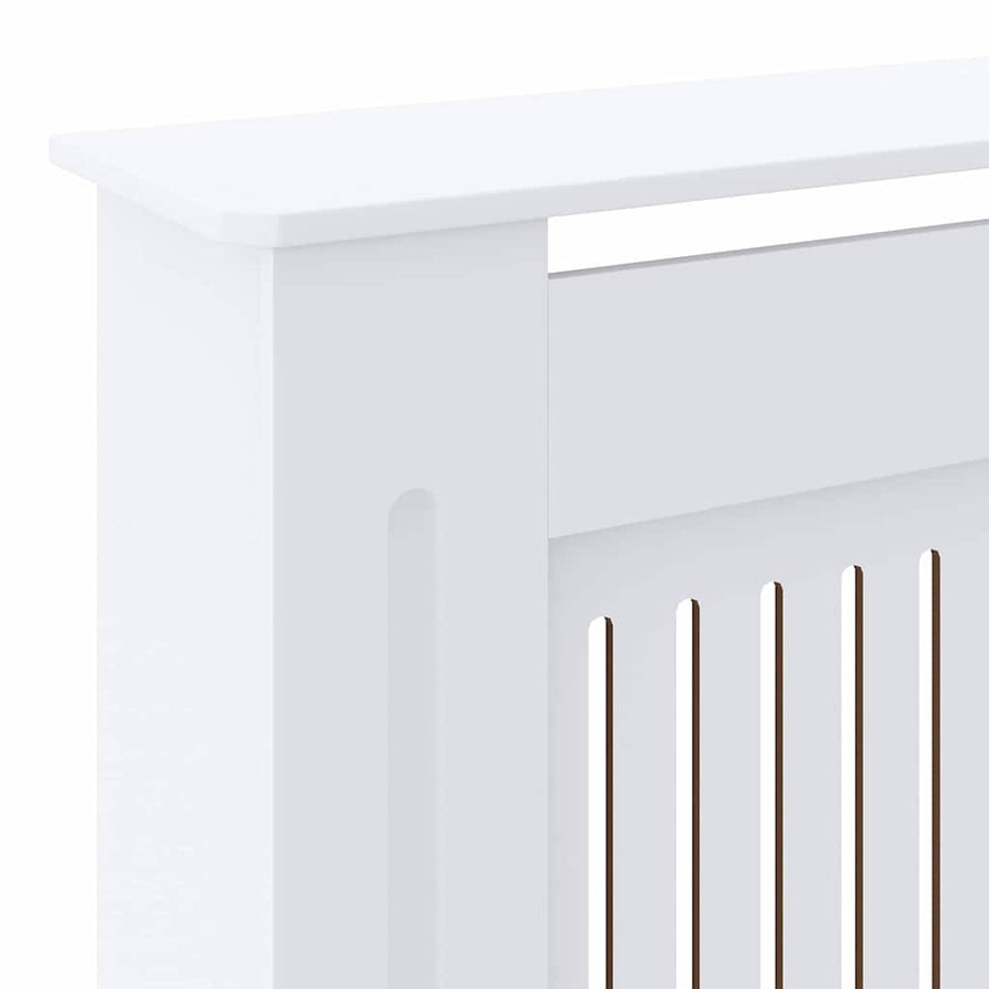 Radiatorafdekking 2 pcs Wit 205 x 20,5 x 81,5cm Bewerkt hout