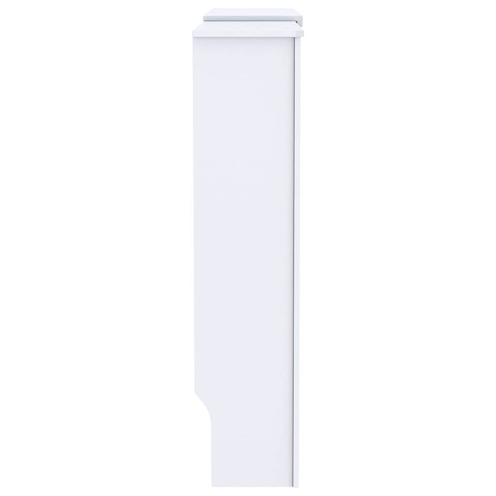 Radiatorafdekking 2 pcs Wit 205 x 20,5 x 81,5cm Bewerkt hout