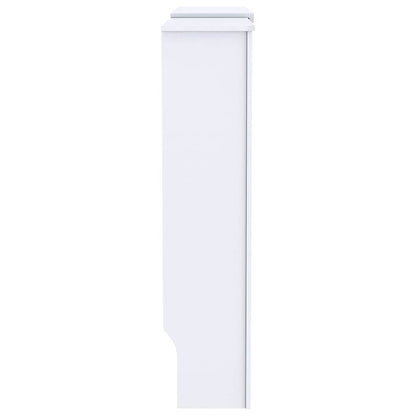 Radiatorafdekking 2 pcs Wit 205 x 20,5 x 81,5cm Bewerkt hout