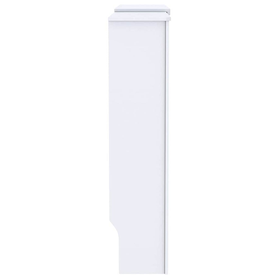 Radiatorafdekking 2 pcs Wit 205 x 20,5 x 81,5cm Bewerkt hout