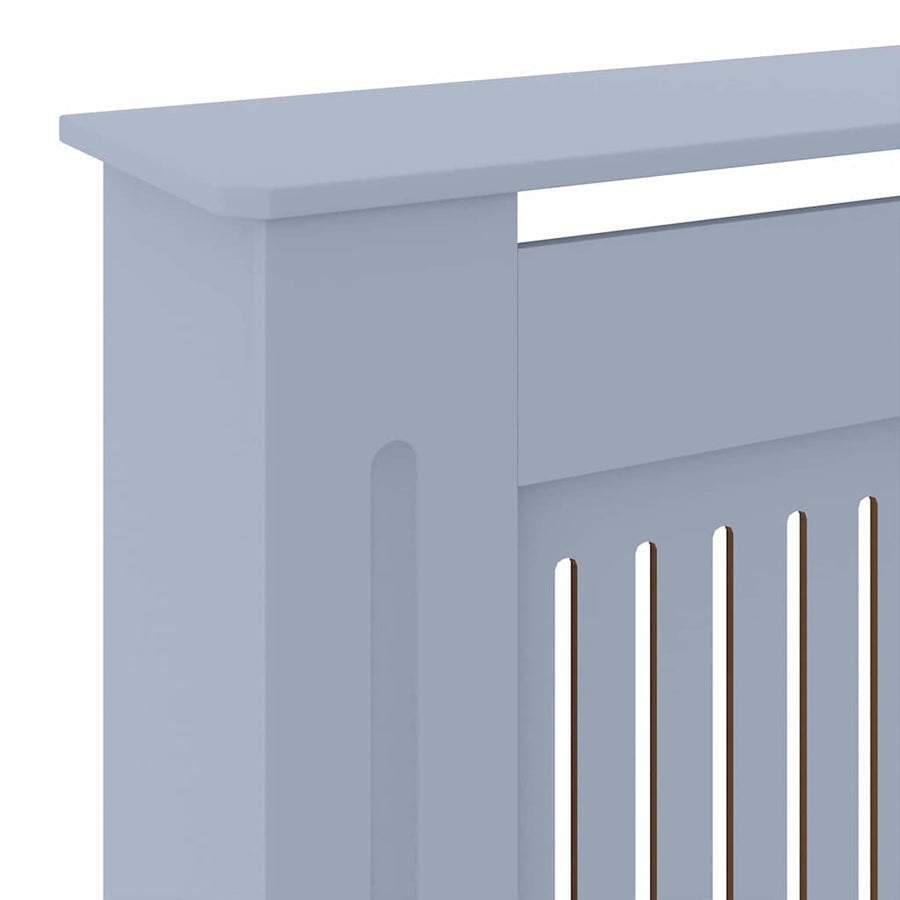 Radiatorafdekking 2 pcs Grijs 205 x 20,5 x 81,5cm Bewerkt hout