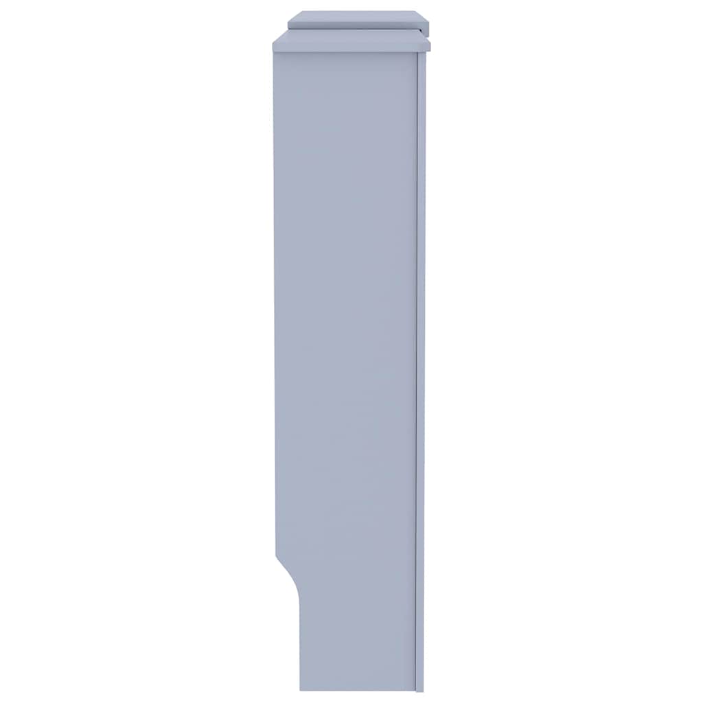 Radiatorafdekking 2 pcs Grijs 205 x 20,5 x 81,5cm Bewerkt hout