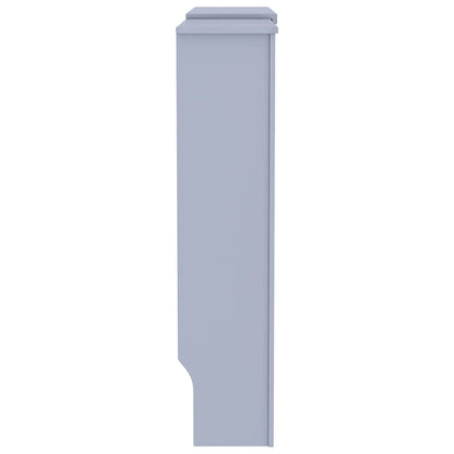 Radiatorafdekking 2 pcs Grijs 205 x 20,5 x 81,5cm Bewerkt hout